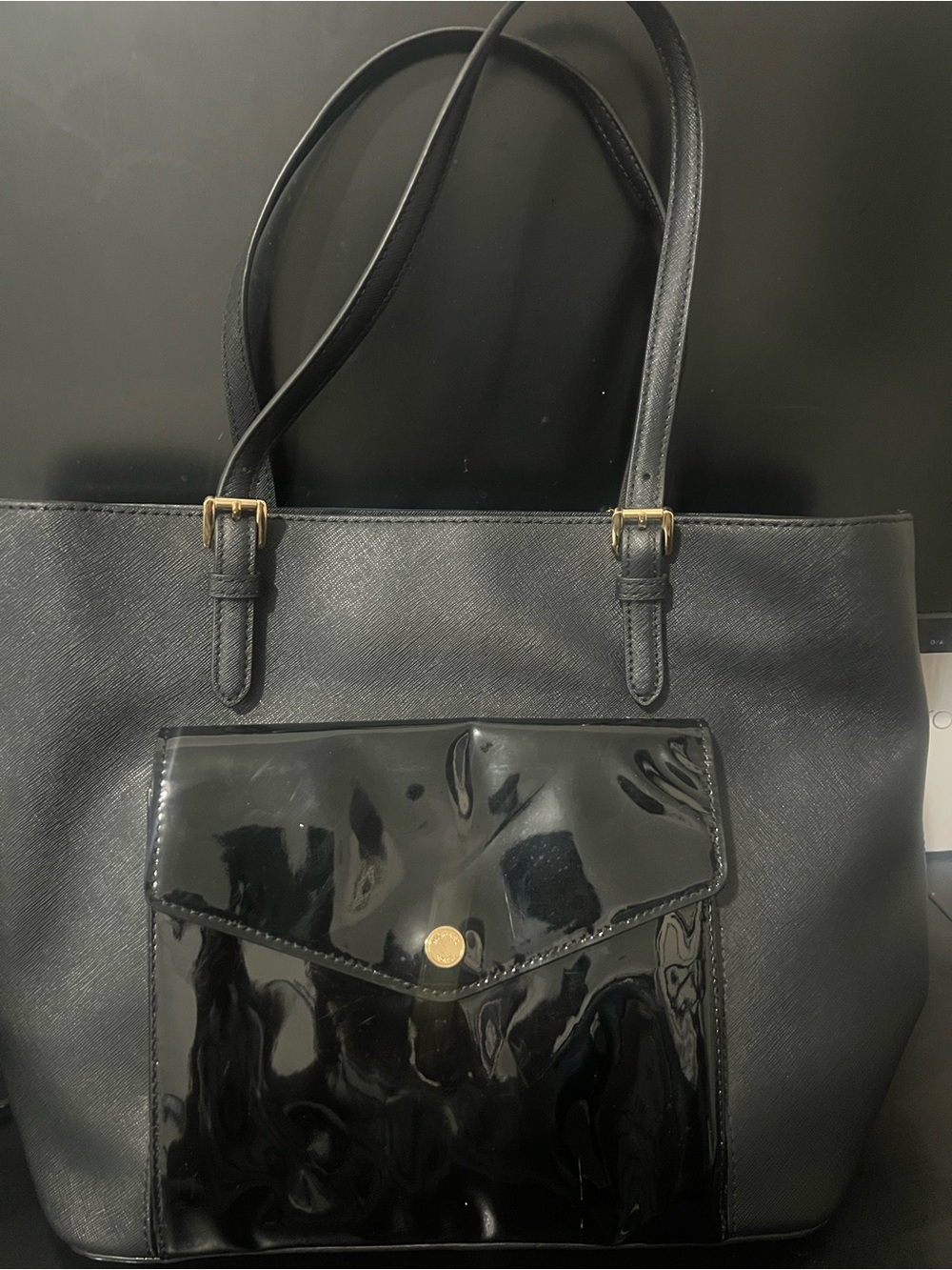Michael Kors Black Jet Set Large Pocket Tote - Picture 7 of 7